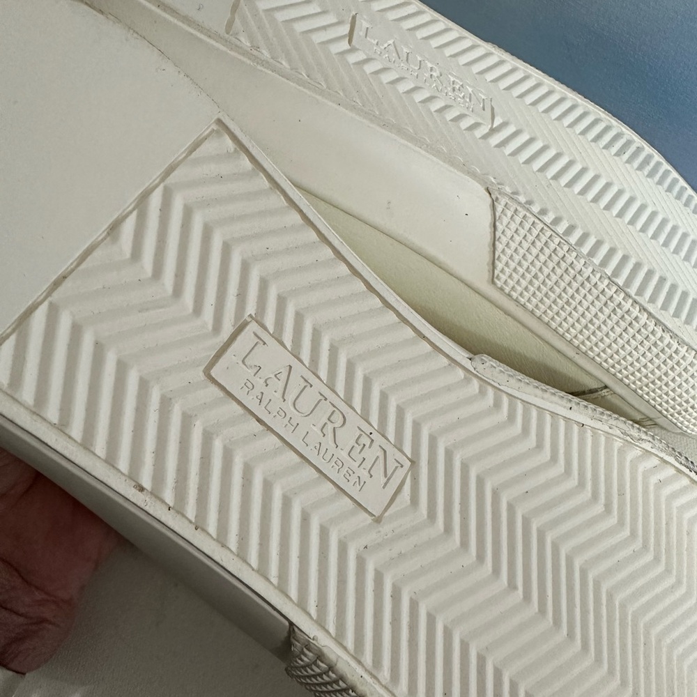 Ralph Lauren Cream High-Top Sneakers - Picture 5 of 6